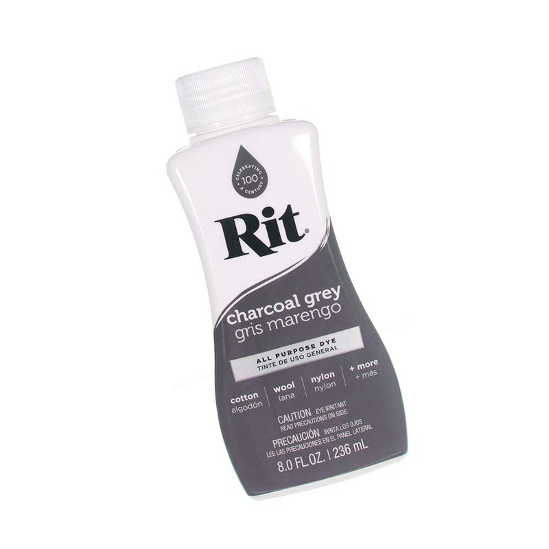 Craft County Rit Dye Liquid â€“ Wide Selection of Colors â€“ 8 Oz. (Charcoal Grey) - Image 2